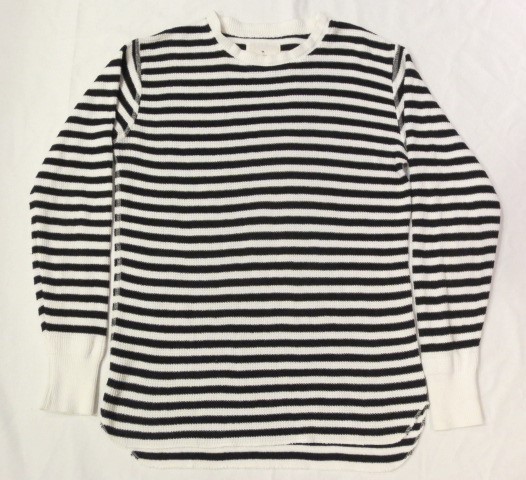 bukht Ron Herman ボーダーコットンニットセーター 0 N80/8453