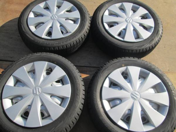 【スズキ純正ホイール】14年製　ブリヂストン　 155/65R14　4本