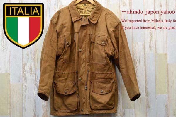 ★イタリア製★本革レザーコート・ジャケットXL(a203)