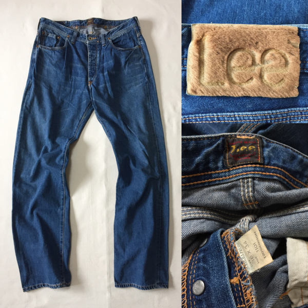 米国購入 30's Vintage 復刻 Lee lot-1101 W36 L34 シンチバック
