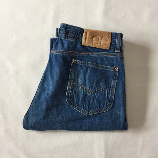 米国購入 30's Vintage 復刻 Lee lot-1101 W36 L34 シンチバック