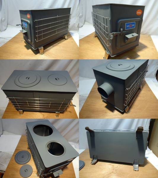 特選 『厚鉄板製薪ストーブ』 LION印 サイドガード付き 未使用品