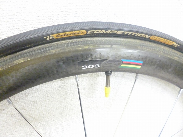 ジップ ZIPP 303 カーボン チューブラー ホイ―ルセット カンパ 12