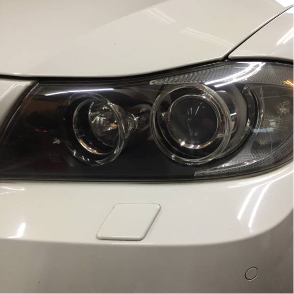 ☆美品 ☆E90 E91 3シリーズ 335i ヘッドライト 左右 LEDリング
