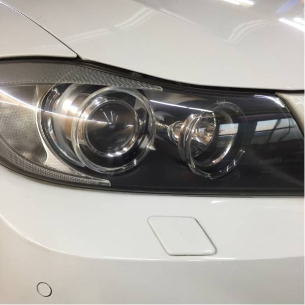 ☆美品 ☆E90 E91 3シリーズ 335i ヘッドライト 左右 LEDリング