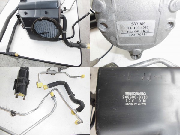 o122 AZ-1 PG6SA エアコンコンプレッサー 配管等 PG6SAマツダAZ-1の