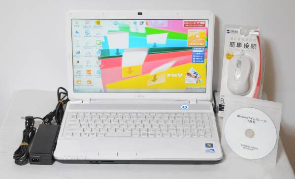 AH42/G ホワイト Pentium B960/メモリ4G/HDD500G すぐ使える
