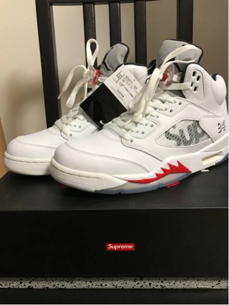 Supreme AIR JORDAN 5 27.5 シュプリーム ジョーダン 国内正規