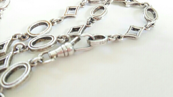 60cm ローリーロドキン ミルグレイン　ダイヤオーバル　チェーン