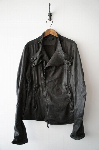 CHRISTIAN PEAU クリスチャンポー レザーライダースジャケット46 中古 