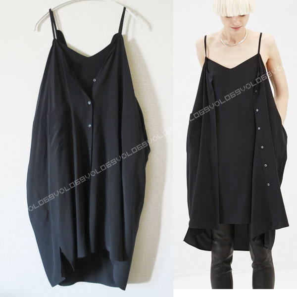 メゾン マルタン マルジェラ2015ssシルク シャツ ワンピース38