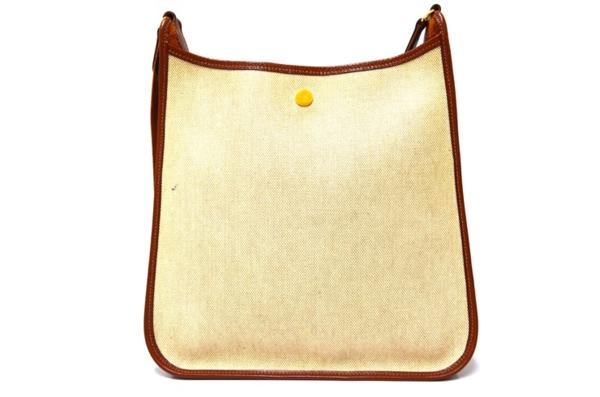 1円～HERMES エルメス ヴェスパPM ショルダーバッグ 茶 38883