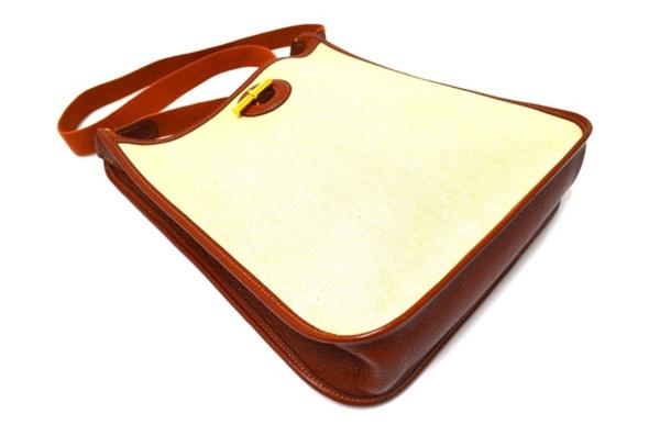 1円～HERMES エルメス ヴェスパPM ショルダーバッグ 茶 38883