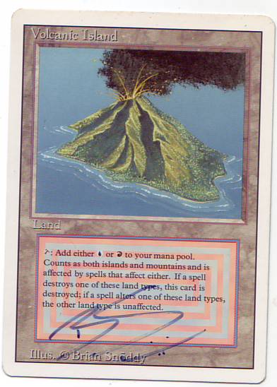 Volcanic Island - Magic Revised Gathering | Edition The the MTG 