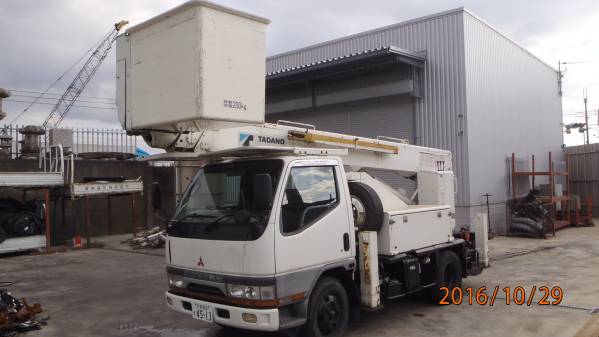 H10 キャンタ 高所作業車 タダノAT-145TE車検長いサブエンジン付