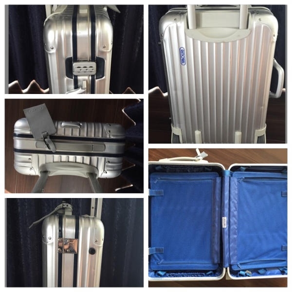 RIMOWA シルバーインテグラル (TOPASの上位モデル)約32L 青ロゴ RIMOWA