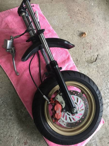 エイプ タイプD フロント フォーク ブレーキ 一式 ブレンボ 付き