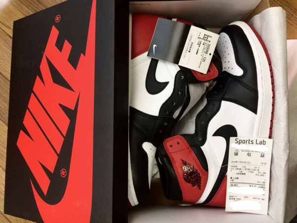 新品即納☆27.5cm NIKE AIR JORDAN 1 OG RETRO BLACK TOE つま黒 新品即納☆27.5cm NIKE AIR JORDAN 1 OG RETRO BLACK TOE つま黒