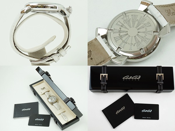 腕時計 ガガミラノ 5020 GaGa MILANO シルバー ホワイト ◇628