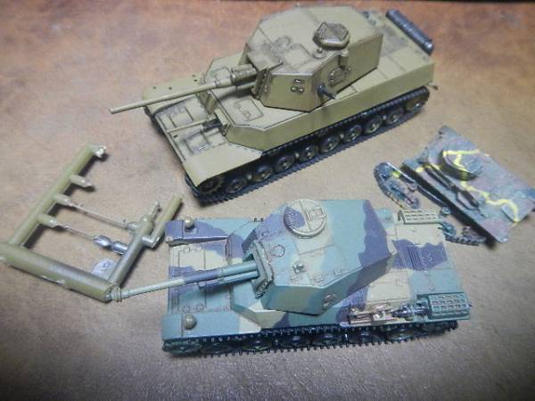 ☆1/72 5式中戦車、3式中戦車、94式軽装甲車 ジャンク扱いで プラモ