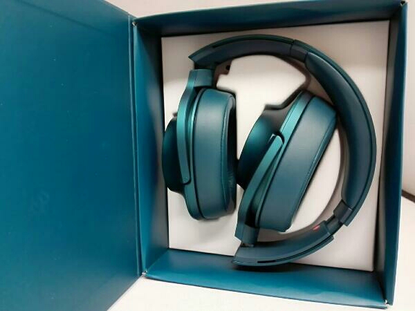 美品ソニーヘッドホン h.ear on MDR-100A L (ビリジアンブルー) SONY