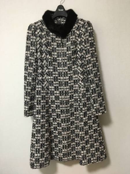 Rene（ルネ） 美品 ミンクファーカラー ダブルジップ アンゴラブレンド