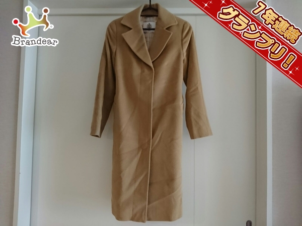 オールドイングランド コート 34 レディース 美品 ブラウン 冬物