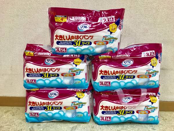 リフレ 大きい人のはくパンツ 3Lサイズ 70枚　介助で歩ける方