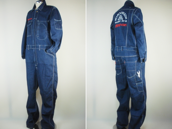 Snap-onデニムオーバーオールLブルー1526695(スナップオン)