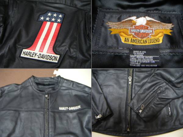 シングル ライダース レザー ハーレーダビッドソン 美品！HARLEY DAVIDSON シングルライダースハーレー革レザー 【公式通販】