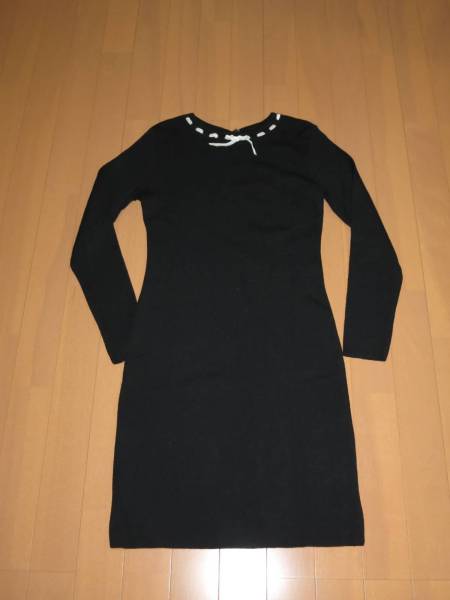 未使用 Oliver by VALENTINO 毛100%ニットワンピース（9号M）黒