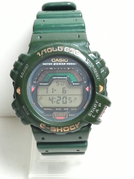 【ジャンク】希少 90年代 CASIO G-shock DW-6000 グリーン 動品