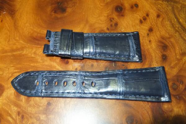 26mm-20mmアリゲータークロコDバックル用パネライPANERAI向E057