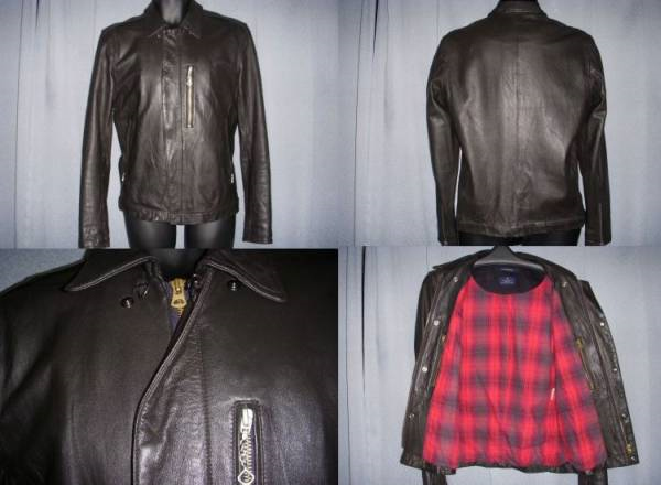 R.NEWBOLD 羊革ライダーズジャケット