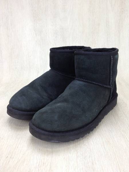 UGG australia◇アグCLASSIC MINI/ムートンブーツ/25cm/黒/5854 UGG