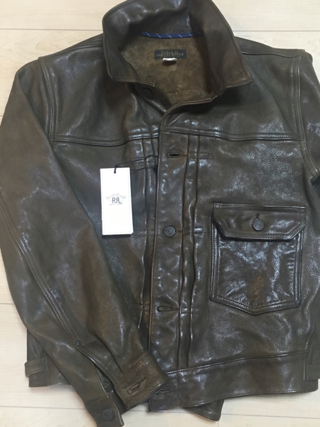 新品☆ダブルアール☆限定レザージャケット S ralph lauren rrl DOUBLE