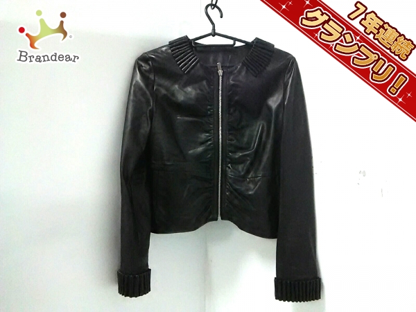 イランイラン ブルゾン レディース 新品同様 黒 YLANG YLANG