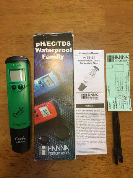 ■ＨＡＮＮＡ製 ＰＨ・酸化還元電位計（ORP）・水温テスター美品