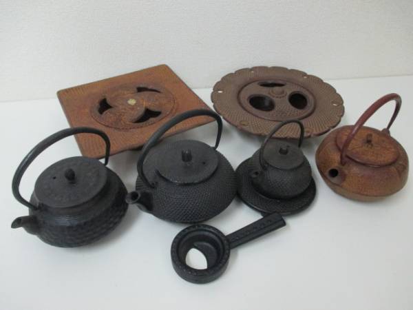 【S155】南部鉄器 鉄瓶 急須 灰皿 まとめてセット