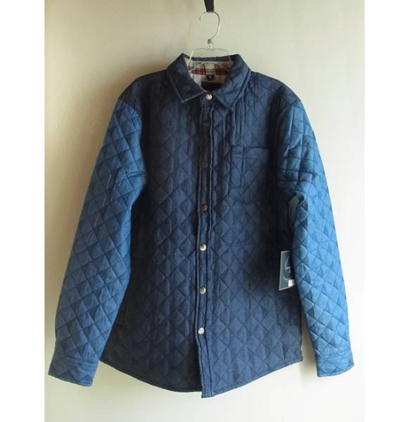 COHESIVE & CO. キルティングシャツ ジャケット Navy Quilt M