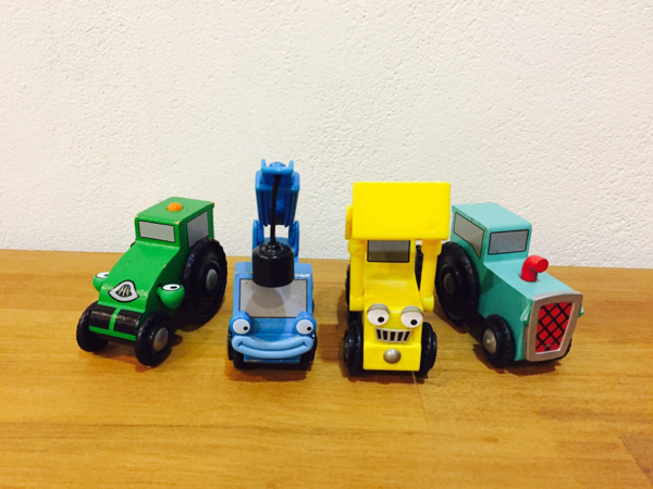 BRIO ブリオ 働く車 ボブとはたらくブーブーズ 木製レール 計4台