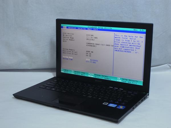 SONY VAIO Z VPCZ23AJ Corei3 2.3GHz/4G/SSD64x2/OS無