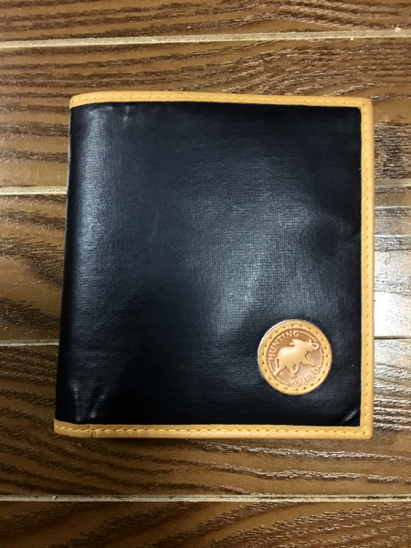 【未使用】ハンティングワールド 二つ折り財布 バチュークロス