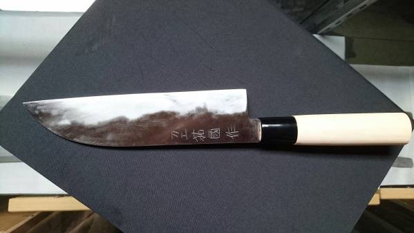 折り返し鍛錬 本焼き 玉鋼製文化包丁刀工祐国作 【公式通販】