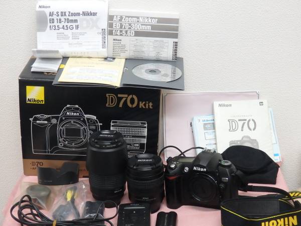 ニコンD70　18‐70㎜　70‐300㎜　ダブルレンズセットジャンク