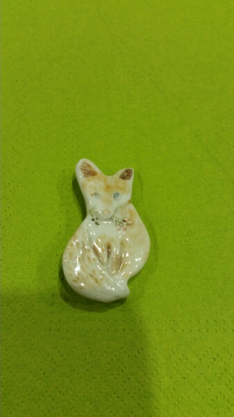 ★新品未使用！小菅幸子さん きつねのブローチ★下川陽子さん