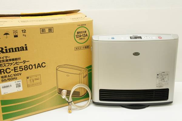 美品 リンナイ 都市ガス ファンヒーター RC-E5801 06年製 M41
