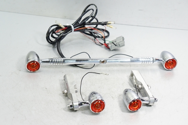 ハーレーXLH883 社外 バレットウインカー 前後SET 検1200☆Pg34B