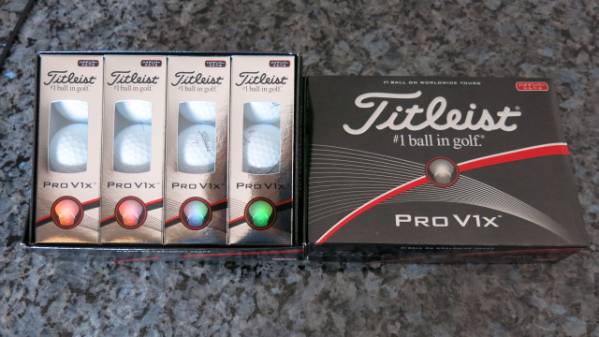 新品 タイトリスト PRO プロV1x ボール 2ダース ハイナンバー