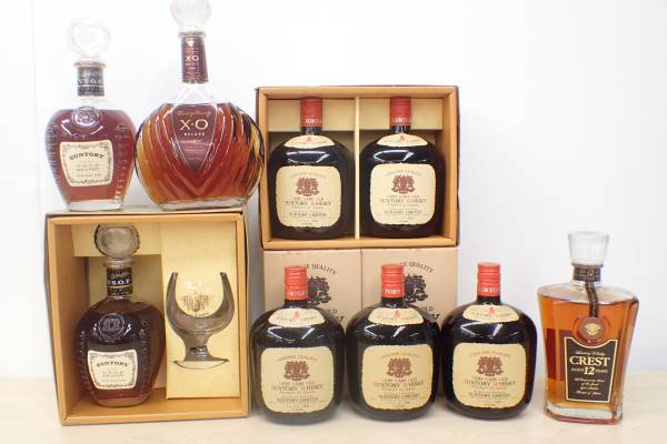 サントリー ウイスキー オールド クレスト XO VSOP 全9本 kny59G 岸170